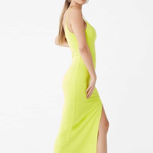 Forever21 Neon Green Bodycon Dress - Picture 2 of 6